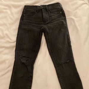 Madewell black jeans, size 25
